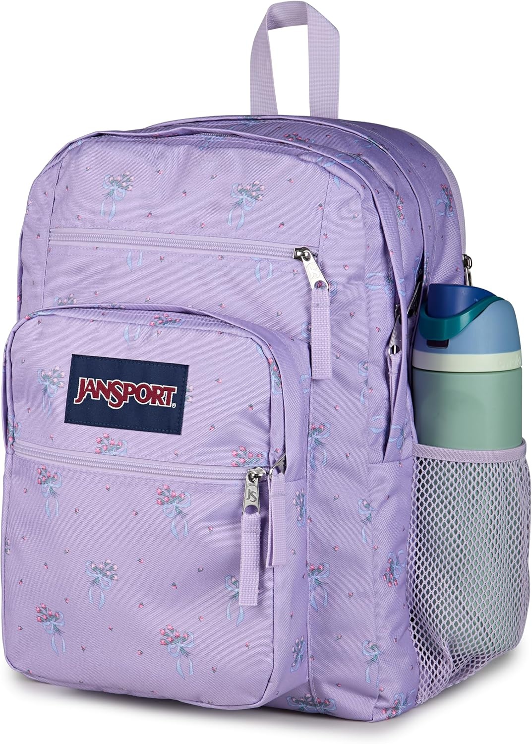 image:imageJanSport Laptop Backpack Computer Bag with 2 Compartments Ergonomic Shoulder Straps 15 Laptop Sleeve Haul Handle Vortex VoyagePastel Petals Lilac