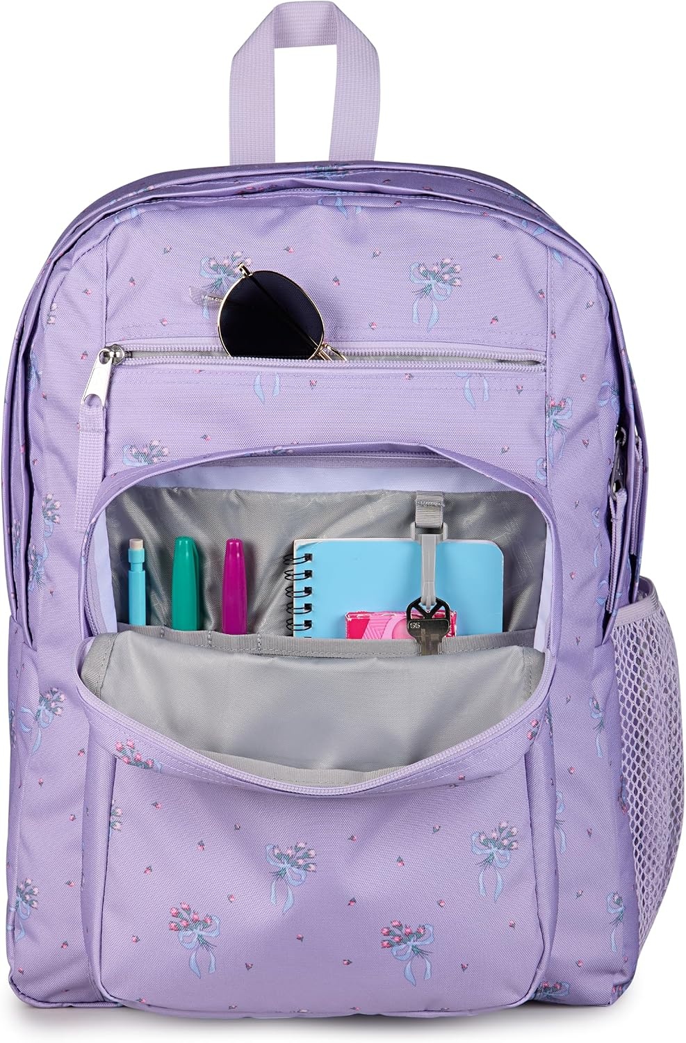 image:imageJanSport Laptop Backpack Computer Bag with 2 Compartments Ergonomic Shoulder Straps 15 Laptop Sleeve Haul Handle Vortex VoyagePastel Petals Lilac