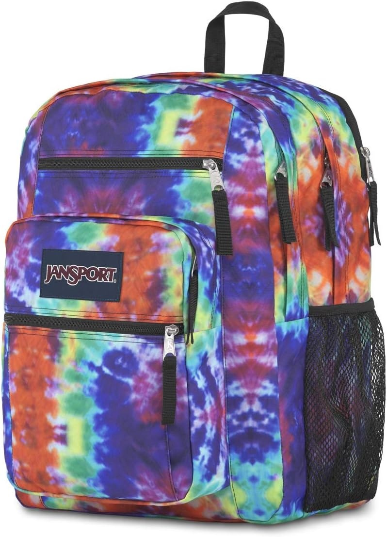 image:imageJanSport Laptop Backpack Computer Bag with 2 Compartments Ergonomic Shoulder Straps 15 Laptop Sleeve Haul Handle Vortex VoyageRedMulti Hippie Days