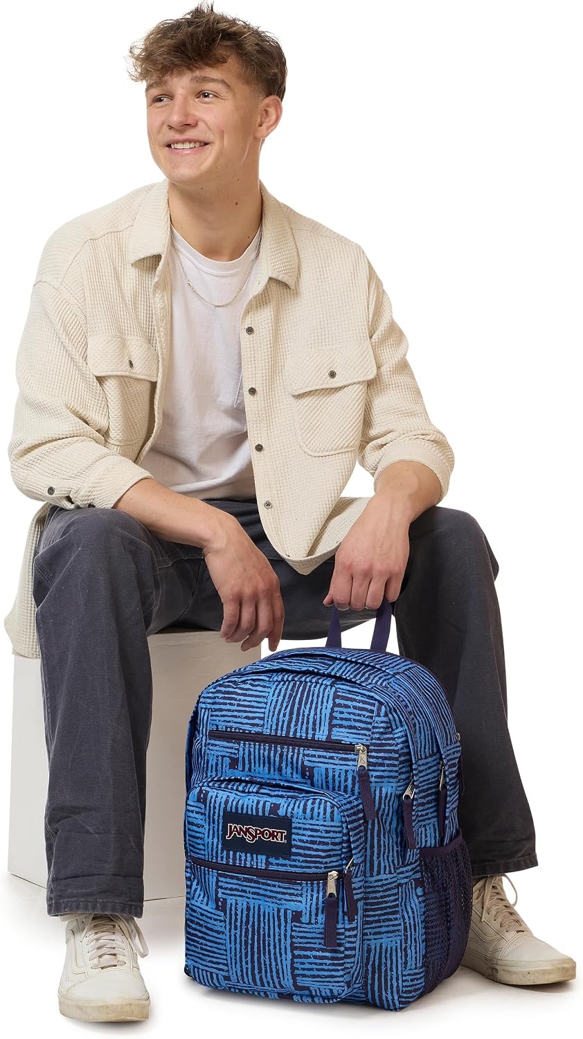 image:imageJanSport Laptop Backpack Computer Bag with 2 Compartments Ergonomic Shoulder Straps 15 Laptop Sleeve Haul Handle Vortex VoyageThreaded