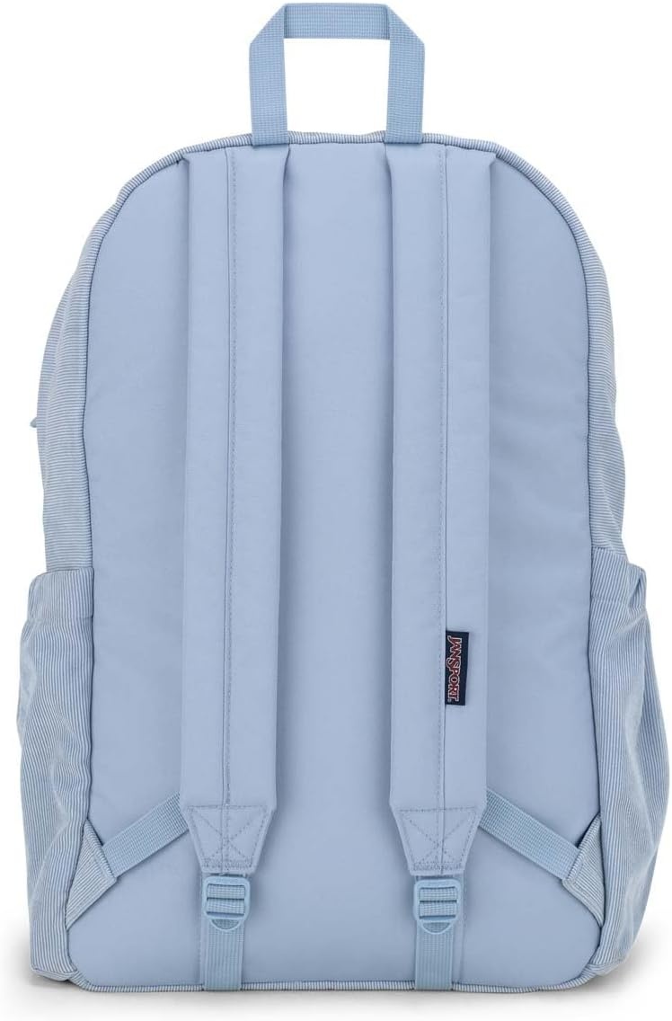 image:imageJanSport Lounge Pack FX Large Main Compartment Dual Water Bottle Pockets Front Drawcord Pocket Padded Laptop Sleeve Black DenimBlue Dusk