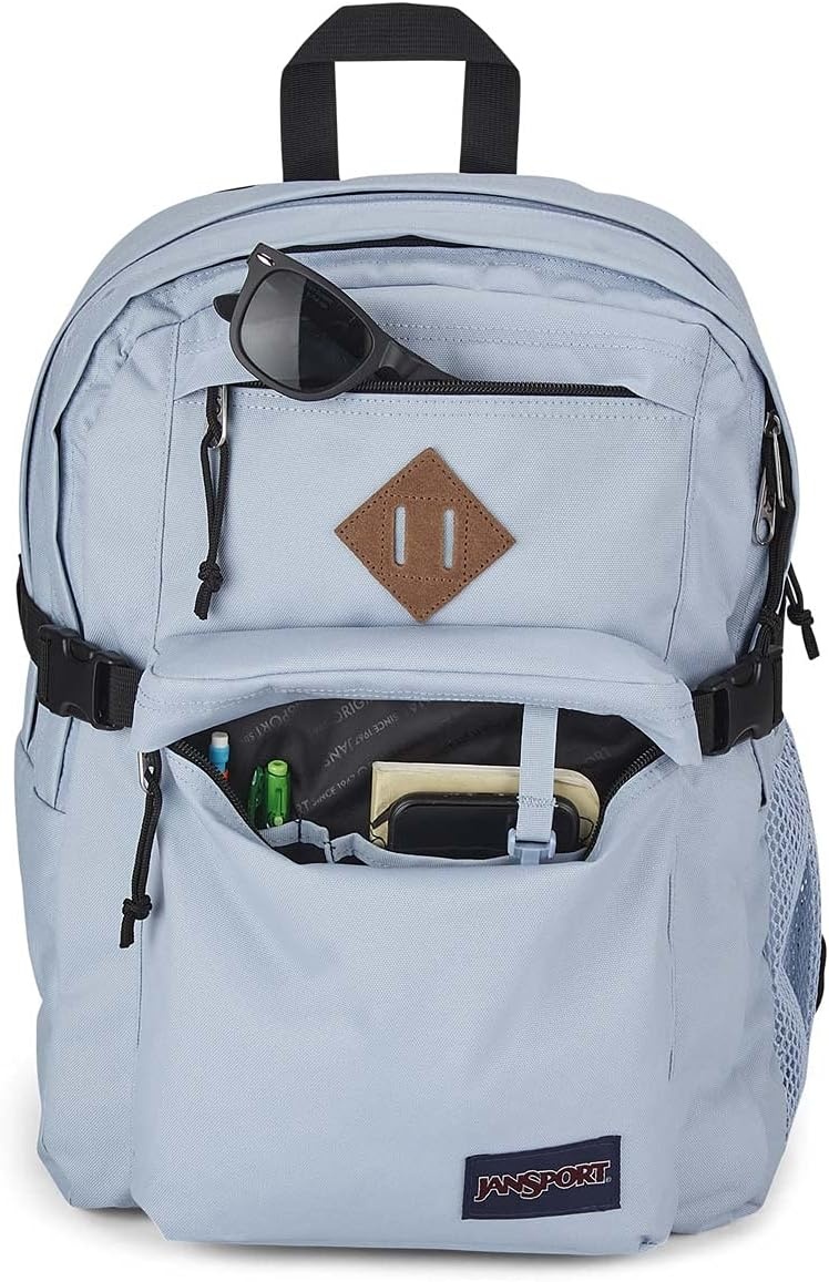 image:imageJanSport Main Campus Backpack Travel or Work Backpack with 15Inch Laptop Sleeve and Dual Water Bottle Pockets Surreal SwirliesBlue Dusk