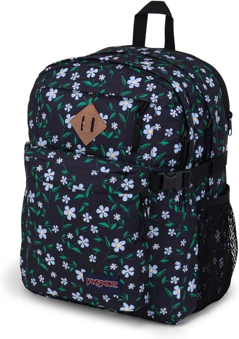 image:imageJanSport Main Campus Backpack Travel or Work Backpack with 15Inch Laptop Sleeve and Dual Water Bottle Pockets Surreal SwirliesGarden Floral