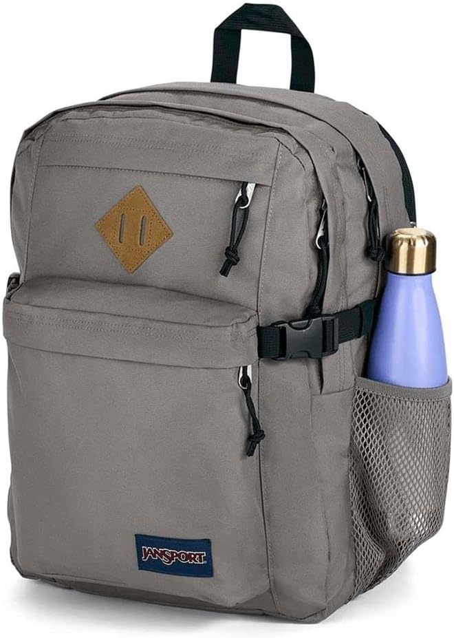 image:imageJanSport Main Campus Backpack Travel or Work Backpack with 15Inch Laptop Sleeve and Dual Water Bottle Pockets Surreal SwirliesGraphite Grey