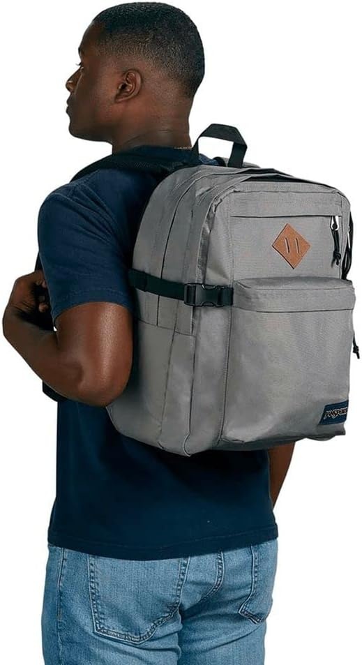 image:imageJanSport Main Campus Backpack Travel or Work Backpack with 15Inch Laptop Sleeve and Dual Water Bottle Pockets Surreal SwirliesGraphite Grey