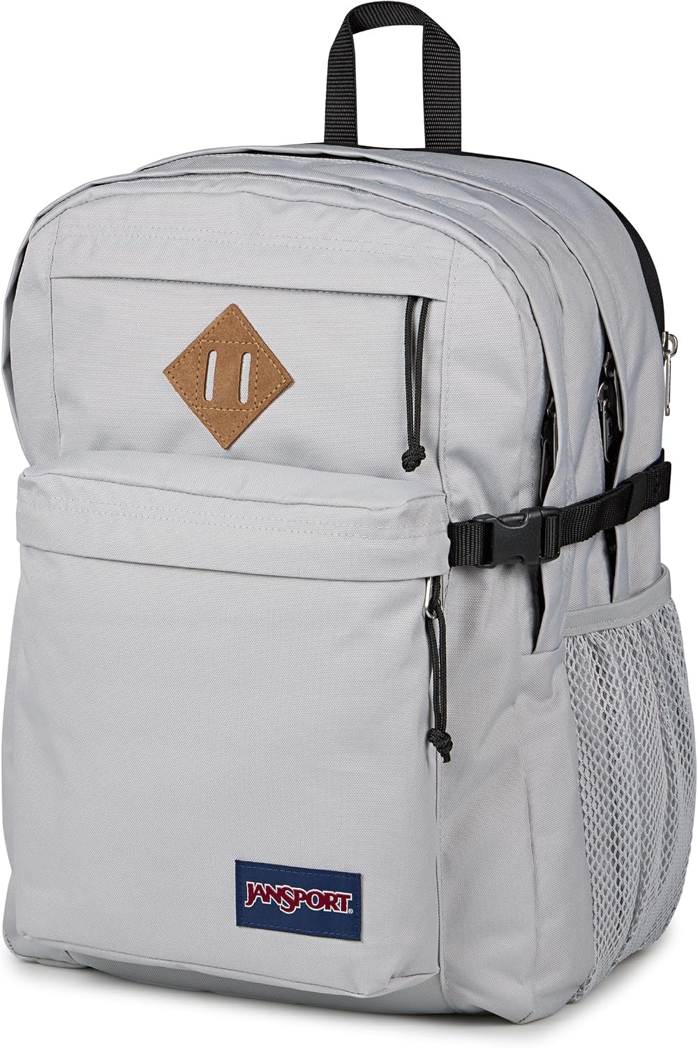 image:imageJanSport Main Campus Backpack Travel or Work Backpack with 15Inch Laptop Sleeve and Dual Water Bottle Pockets Surreal SwirliesGrounded Grey