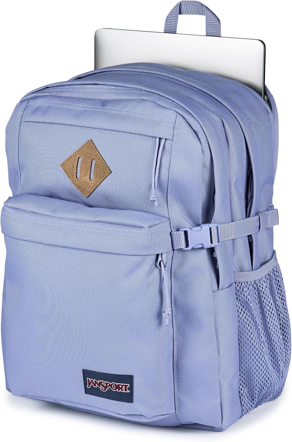 image:imageJanSport Main Campus Backpack Travel or Work Backpack with 15Inch Laptop Sleeve and Dual Water Bottle Pockets Surreal SwirliesLavender Ash