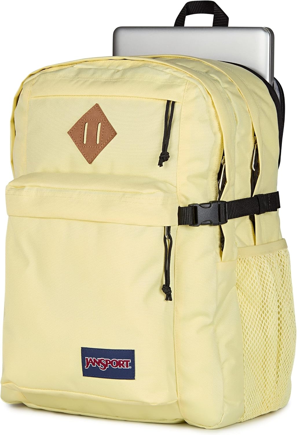 image:imageJanSport Main Campus Backpack Travel or Work Backpack with 15Inch Laptop Sleeve and Dual Water Bottle Pockets Surreal SwirliesLemon Ice