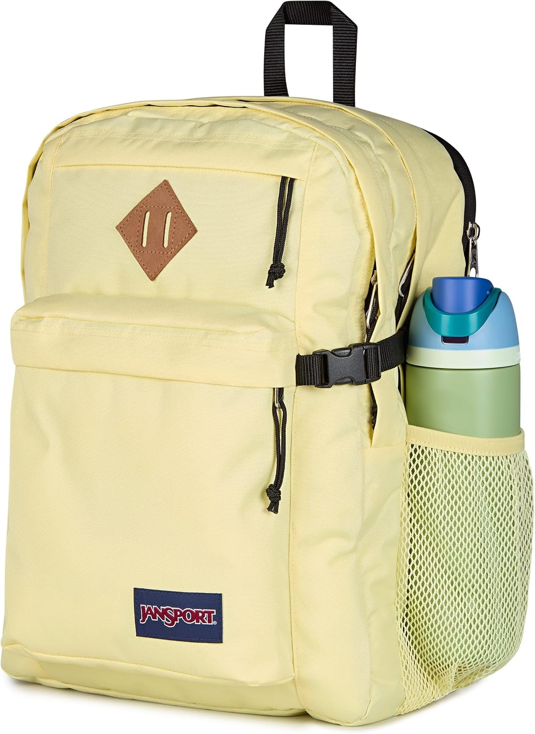 image:imageJanSport Main Campus Backpack Travel or Work Backpack with 15Inch Laptop Sleeve and Dual Water Bottle Pockets Surreal SwirliesLemon Ice
