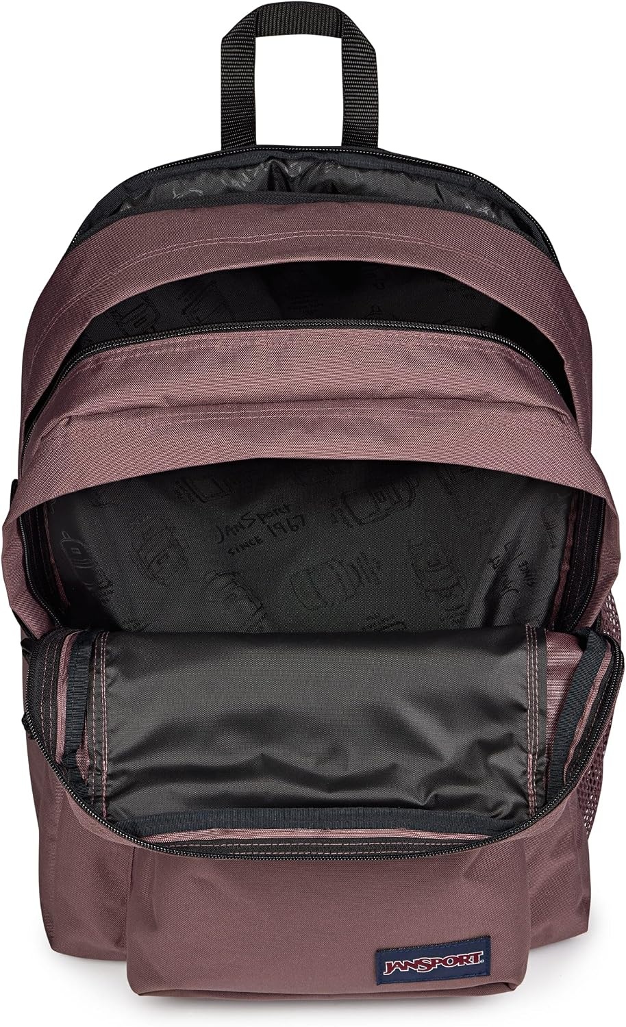image:imageJanSport Main Campus Backpack Travel or Work Backpack with 15Inch Laptop Sleeve and Dual Water Bottle Pockets Surreal SwirliesMahogany Haze