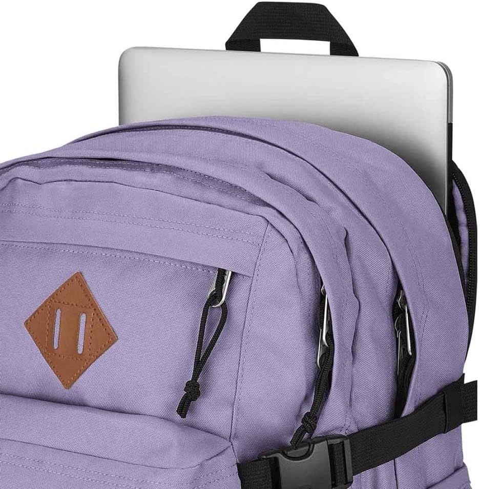image:imageJanSport Main Campus Backpack Travel or Work Backpack with 15Inch Laptop Sleeve and Dual Water Bottle Pockets Surreal SwirliesPastel Lilac