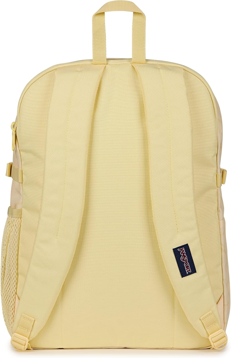 image:imageJanSport Main Campus Backpack Travel or Work Backpack with 15Inch Laptop Sleeve and Dual Water Bottle Pockets Surreal SwirliesRows of Bows NaturalLemon Ice