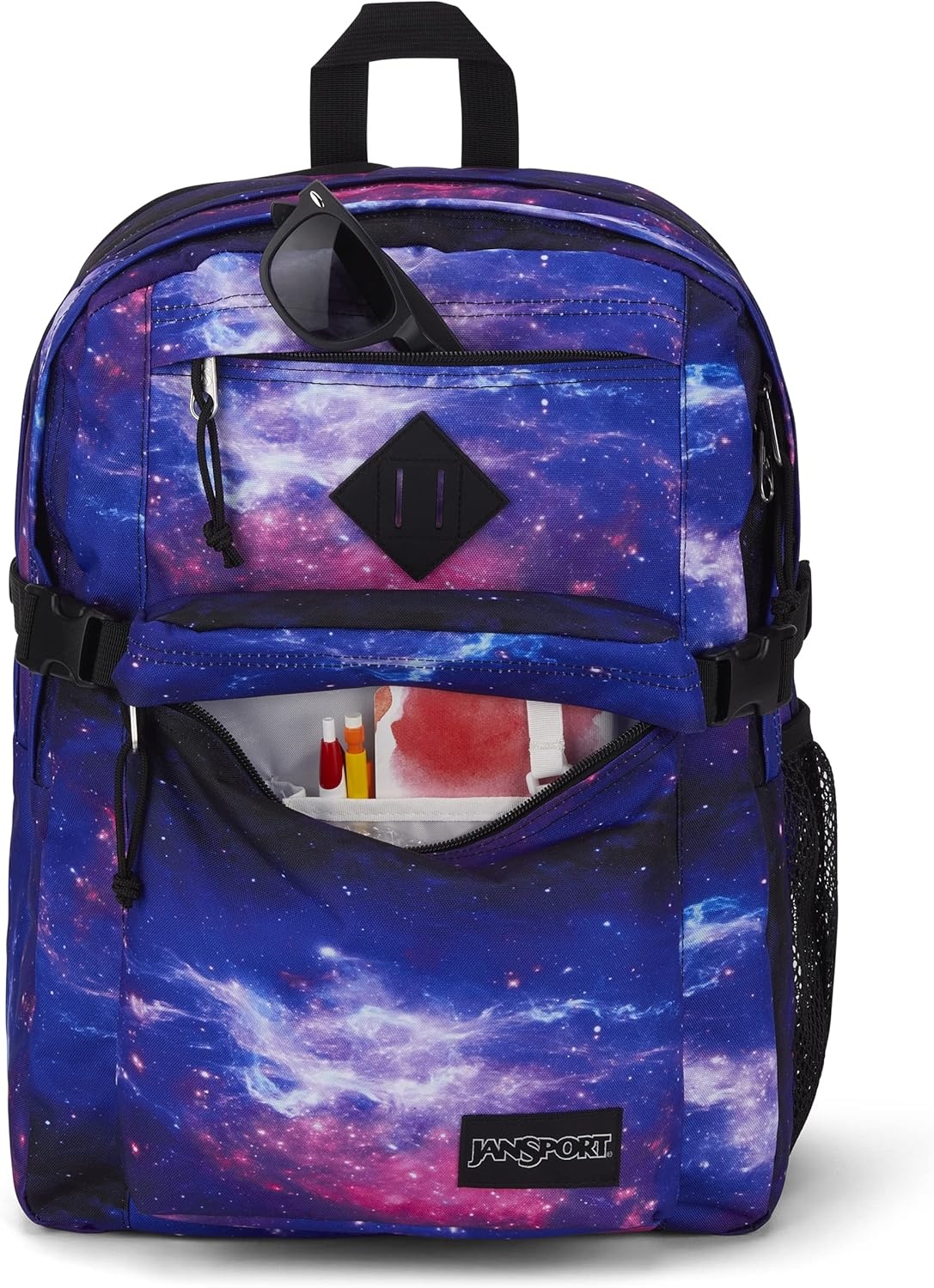 image:imageJanSport Main Campus Backpack Travel or Work Backpack with 15Inch Laptop Sleeve and Dual Water Bottle Pockets Surreal SwirliesSpace Dust