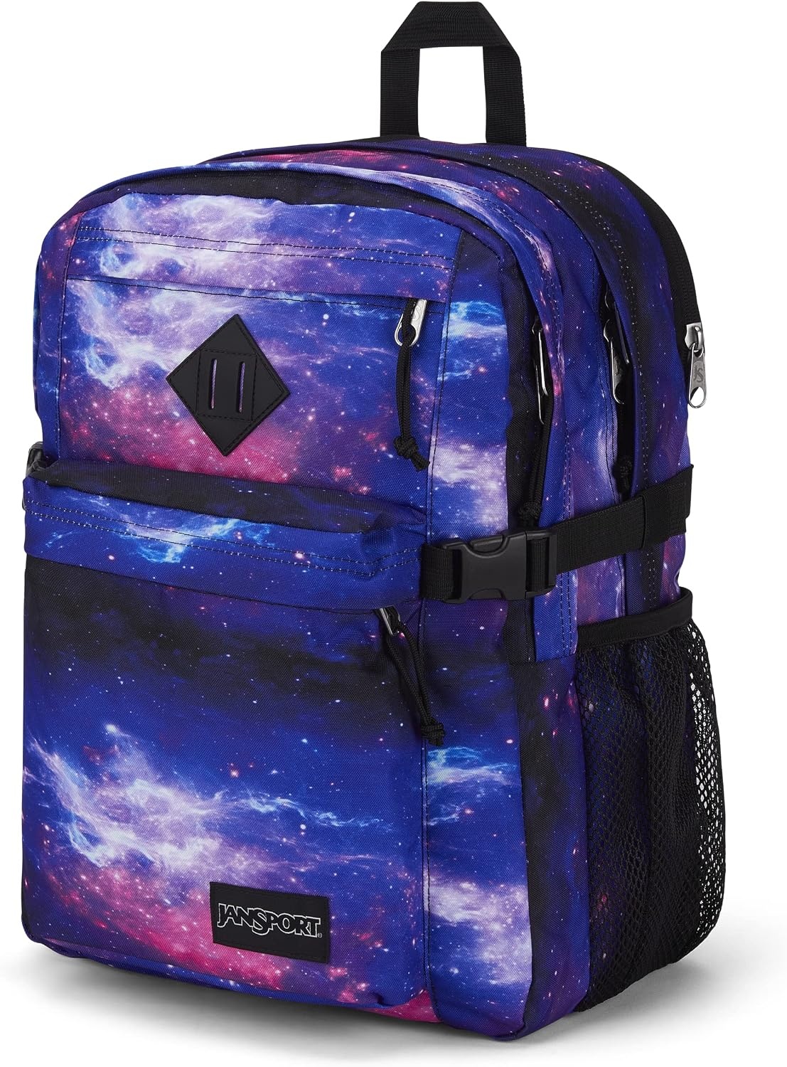 image:imageJanSport Main Campus Backpack Travel or Work Backpack with 15Inch Laptop Sleeve and Dual Water Bottle Pockets Surreal SwirliesSpace Dust