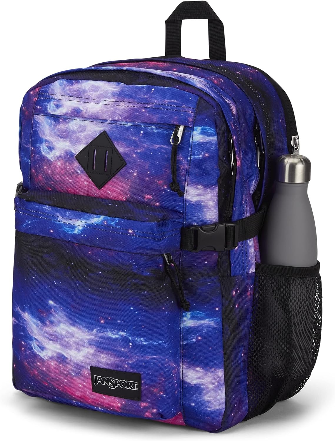image:imageJanSport Main Campus Backpack Travel or Work Backpack with 15Inch Laptop Sleeve and Dual Water Bottle Pockets Surreal SwirliesSpace Dust