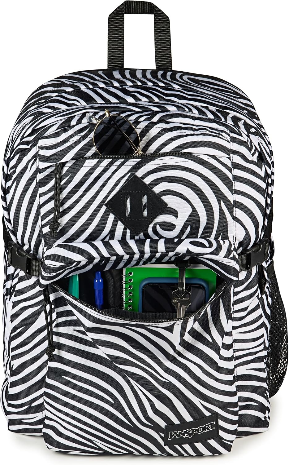 image:imageJanSport Main Campus Backpack Travel or Work Backpack with 15Inch Laptop Sleeve and Dual Water Bottle Pockets Surreal SwirliesSurreal Swirlies