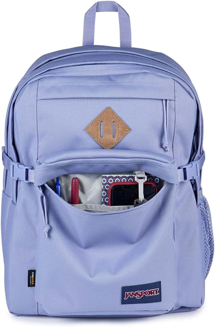 image:imageJanSport Main Campus FX Backpack Travel or Work Bag w 15Inch Laptop Pack with Leather Trim Lavender AshLavender Ash