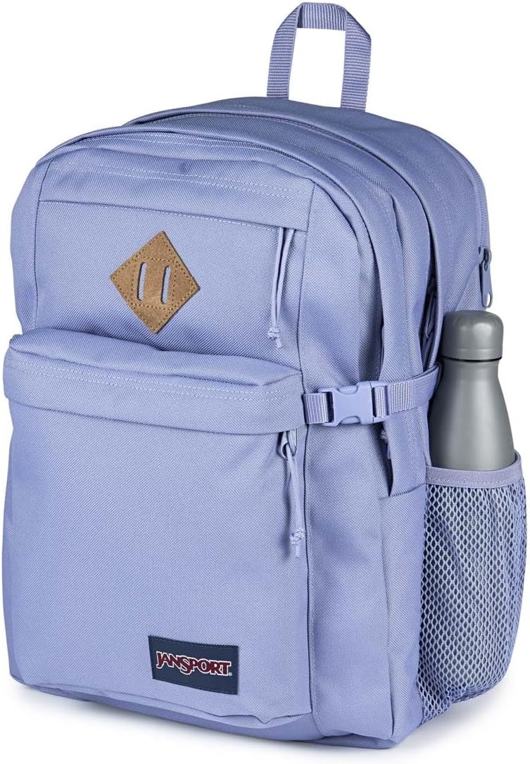 image:imageJanSport Main Campus FX Backpack Travel or Work Bag w 15Inch Laptop Pack with Leather Trim Lavender AshLavender Ash