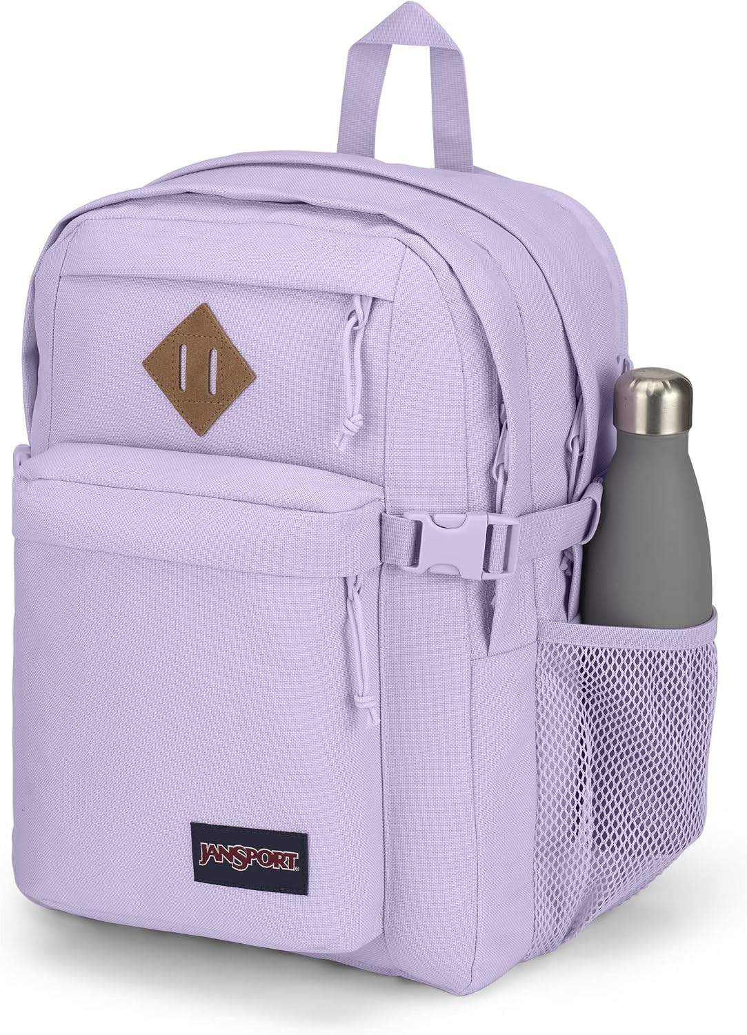 image:imageJanSport Main Campus FX Backpack Travel or Work Bag w 15Inch Laptop Pack with Leather Trim Lavender AshPastel Lilac