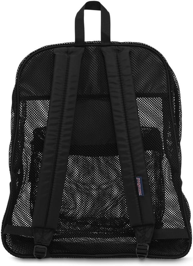 image:imageJanSport Mesh Pack See Through Backpack Ideal for Class Work Travel or Beach Outings NavyBlack