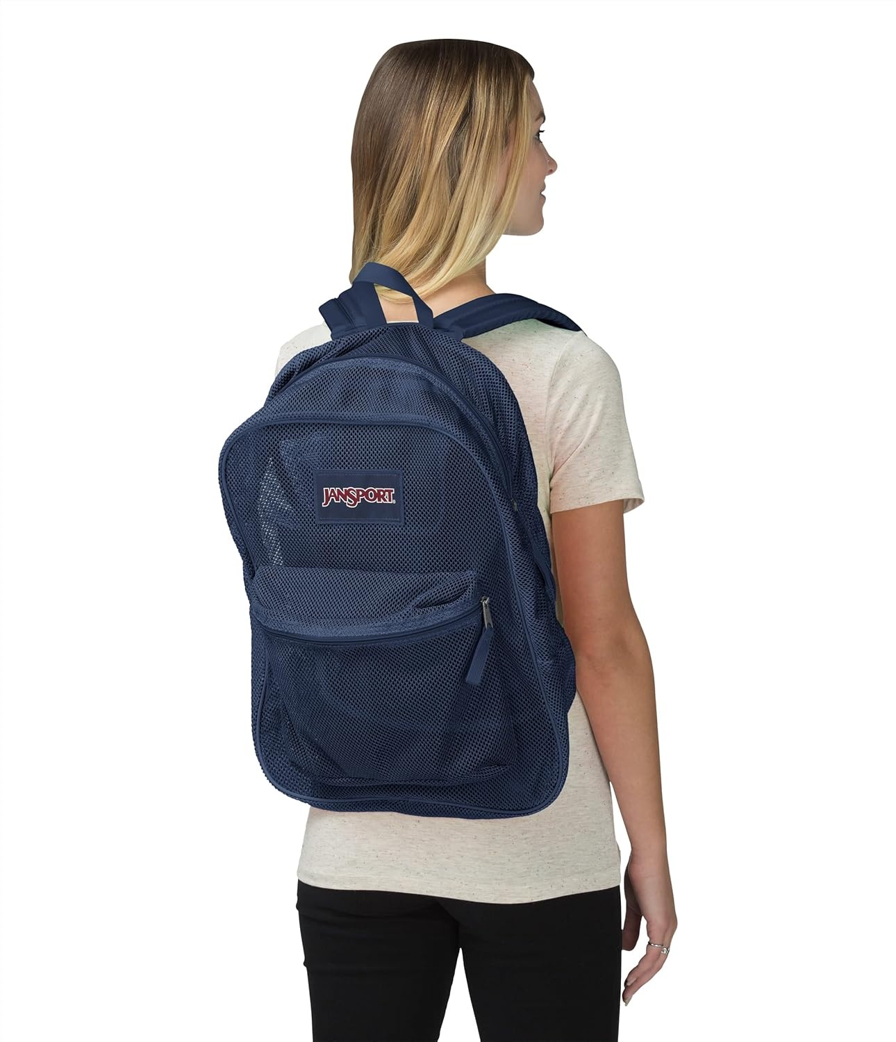 image:imageJanSport Mesh Pack See Through Backpack Ideal for Class Work Travel or Beach Outings NavyNavy