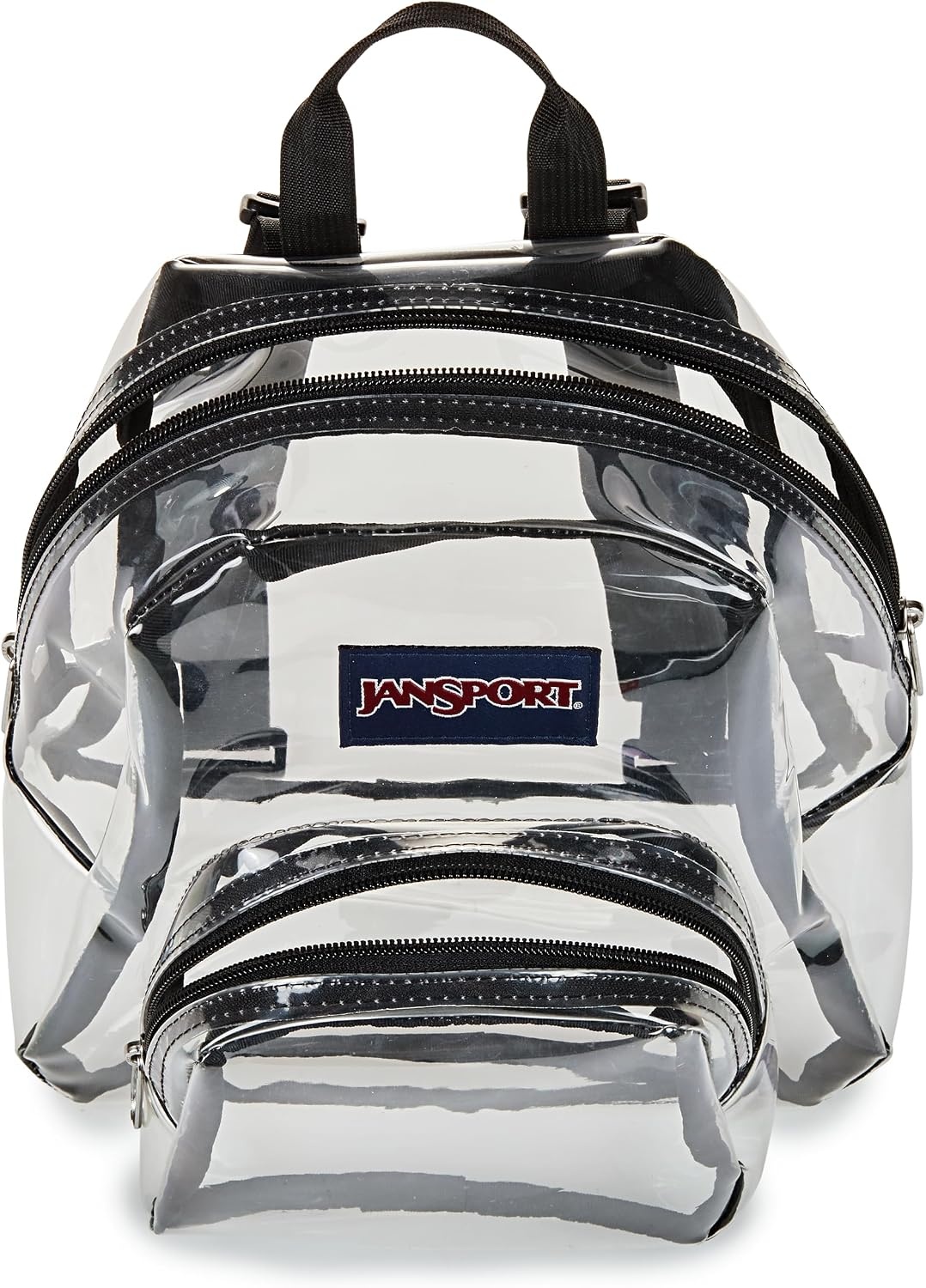 image:imageJanSport Mini Pack Lightweight 10L Backpack with Adjustable Straps and Front Zipper Pocket Perfect for Travel Concerts amp Everyday Use ClearClear