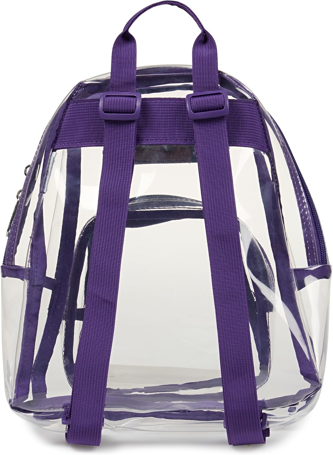 image:imageJanSport Mini Pack Lightweight 10L Backpack with Adjustable Straps and Front Zipper Pocket Perfect for Travel Concerts amp Everyday Use ClearGrape Jelly