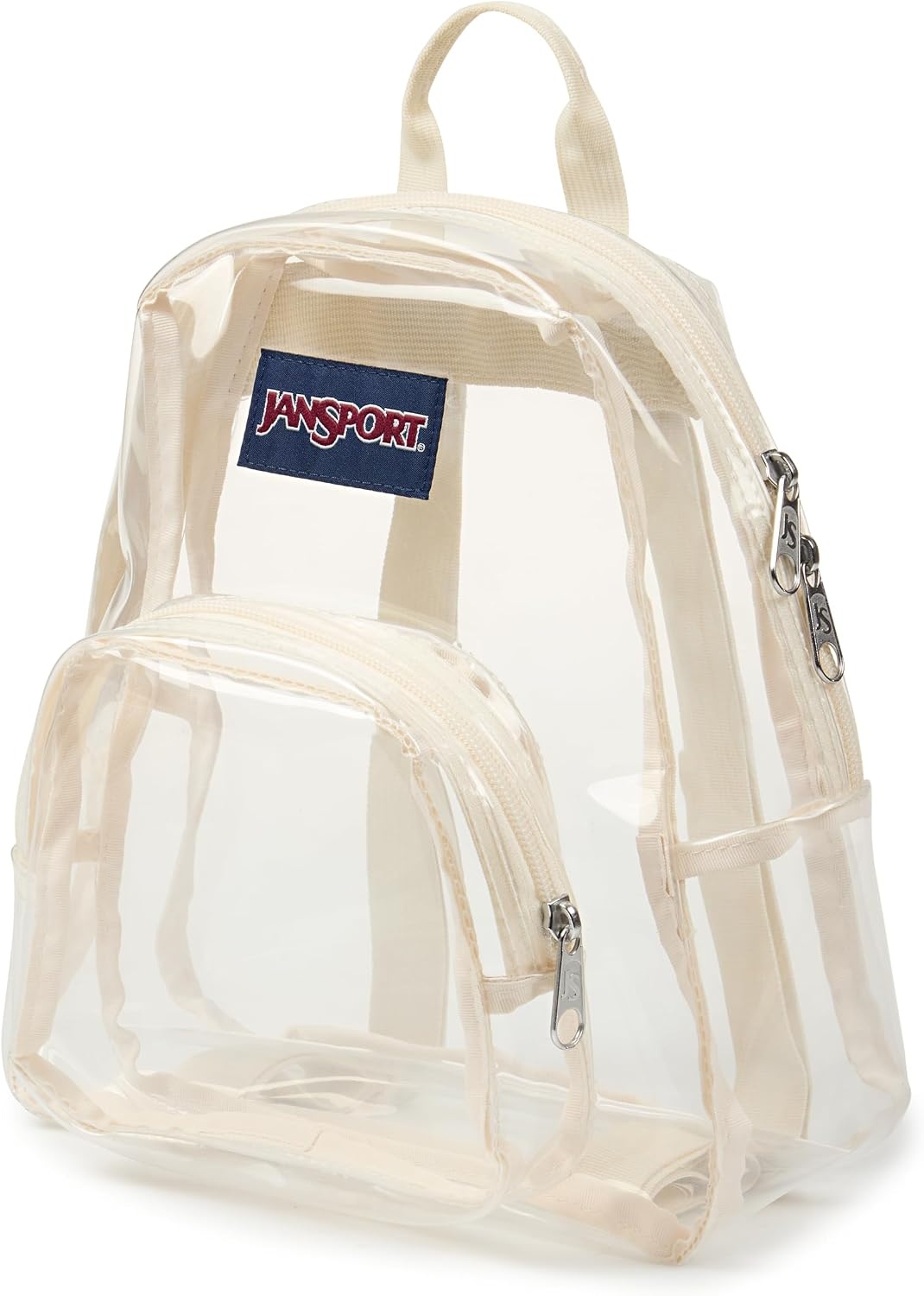 image:imageJanSport Mini Pack Lightweight 10L Backpack with Adjustable Straps and Front Zipper Pocket Perfect for Travel Concerts amp Everyday Use ClearMoon Flower
