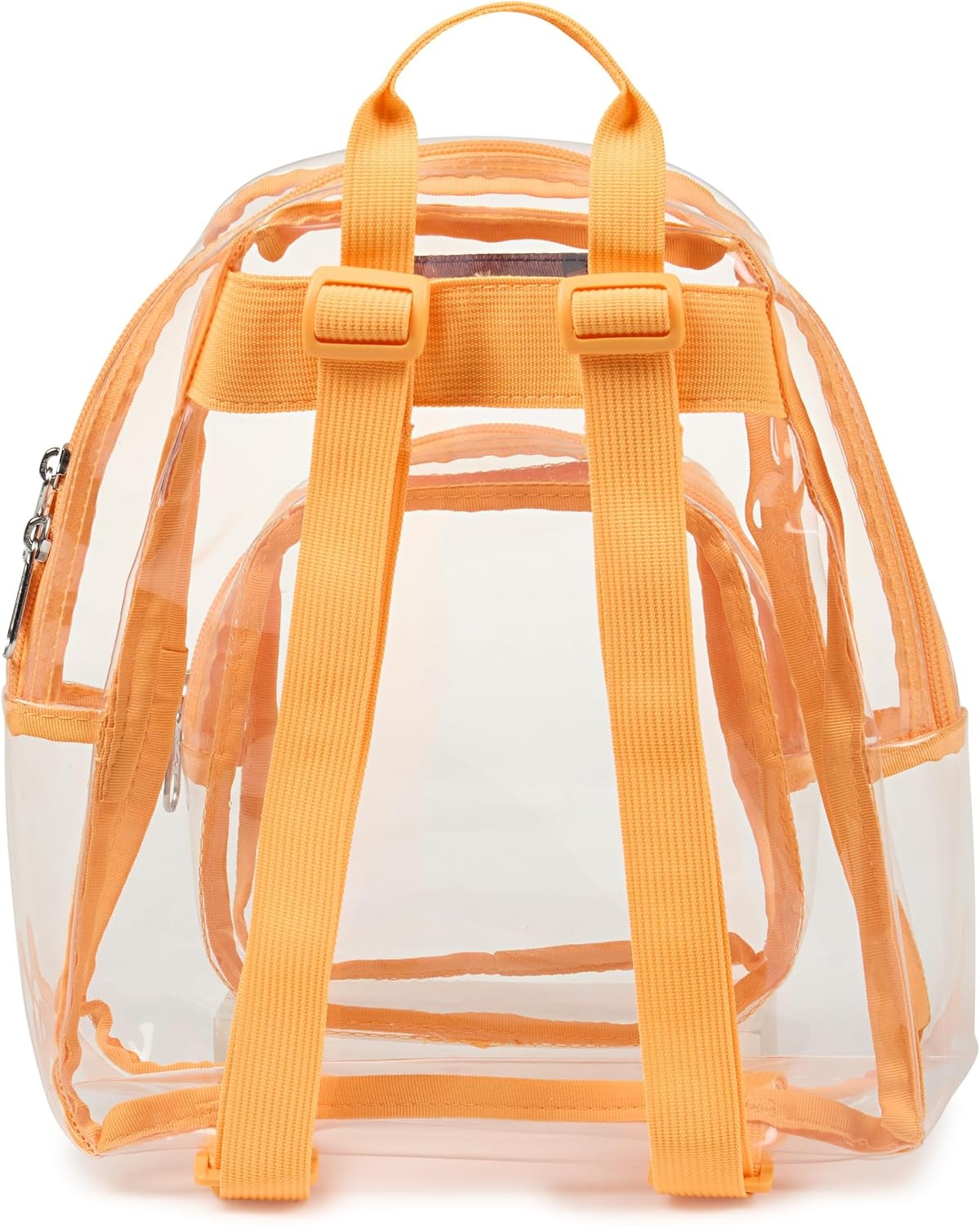 image:imageJanSport Mini Pack Lightweight 10L Backpack with Adjustable Straps and Front Zipper Pocket Perfect for Travel Concerts amp Everyday Use ClearOrange Soda