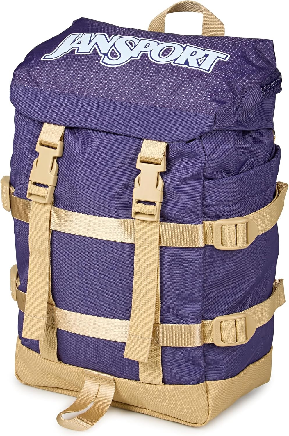 image:imageJanSport Mini Skip Pack Compact Backpack with Main Compartment Side Water Bottle Pocket and Zippered Accessory Pocket TravertineAmethyst Angst