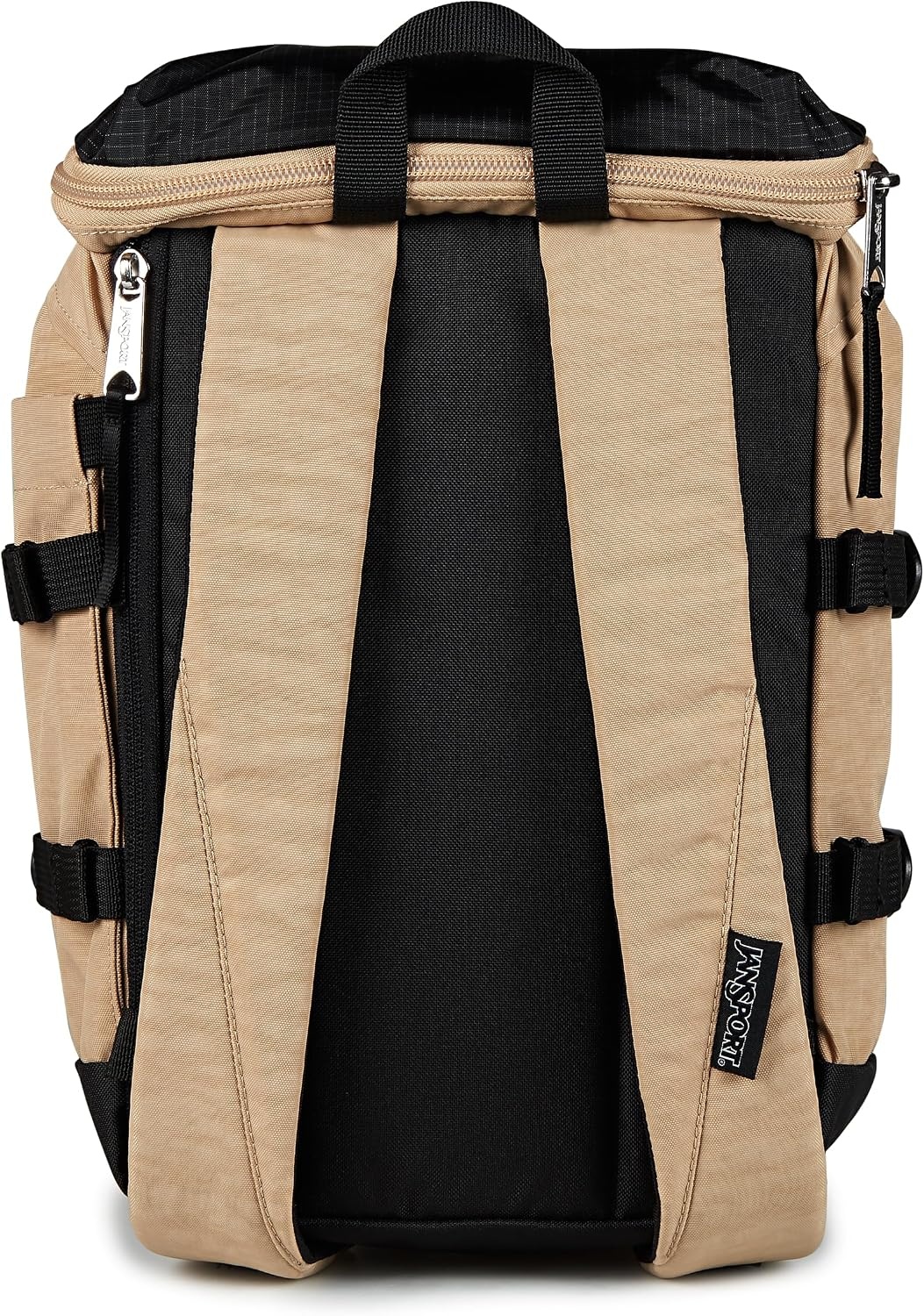 image:imageJanSport Mini Skip Pack Compact Backpack with Main Compartment Side Water Bottle Pocket and Zippered Accessory Pocket TravertineTravertine