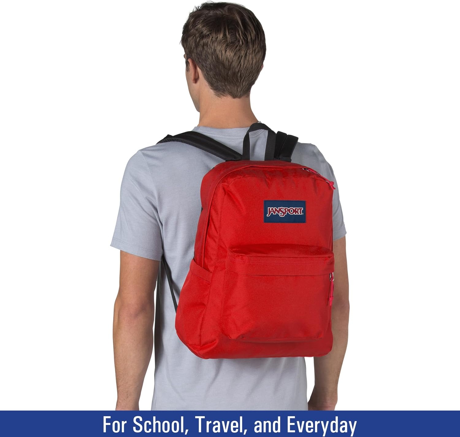 image:imageJanSport NCAA Officially Licensed Backpack Ole Miss Rebels Superbreak Plus with Padded 15 Laptop Sleeve Spacious Computer Bag for Men amp Women Durable Daypack with Bottle Pocket Red TapeRutgers Scarlet Knights