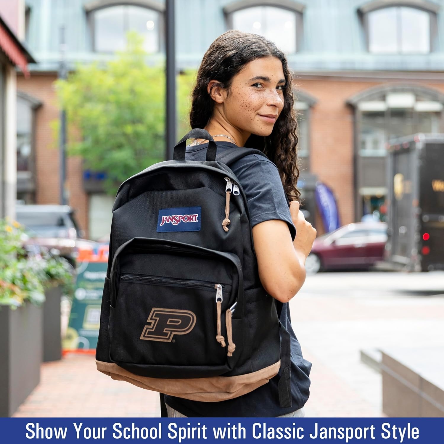 image:imageJanSport NCAA Officially Licensed Backpack Tennessee Volunteers Right Pack with Padded 15Inch Laptop Sleeve Spacious Computer Bag Durable Daypack with Bottle Pocket amp Haul Handle BlackTeam Color