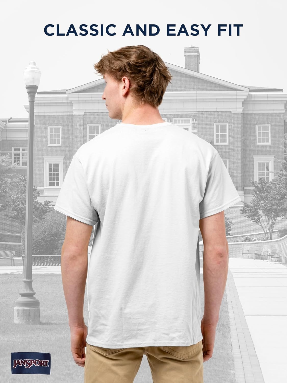 image:imageJanSport NCAA Officially Licensed Campus Short Sleeve T Shirt for Men Soft amp Breathable PreShrunk Cotton Crewneck T ShirtDartmouth Big Green
