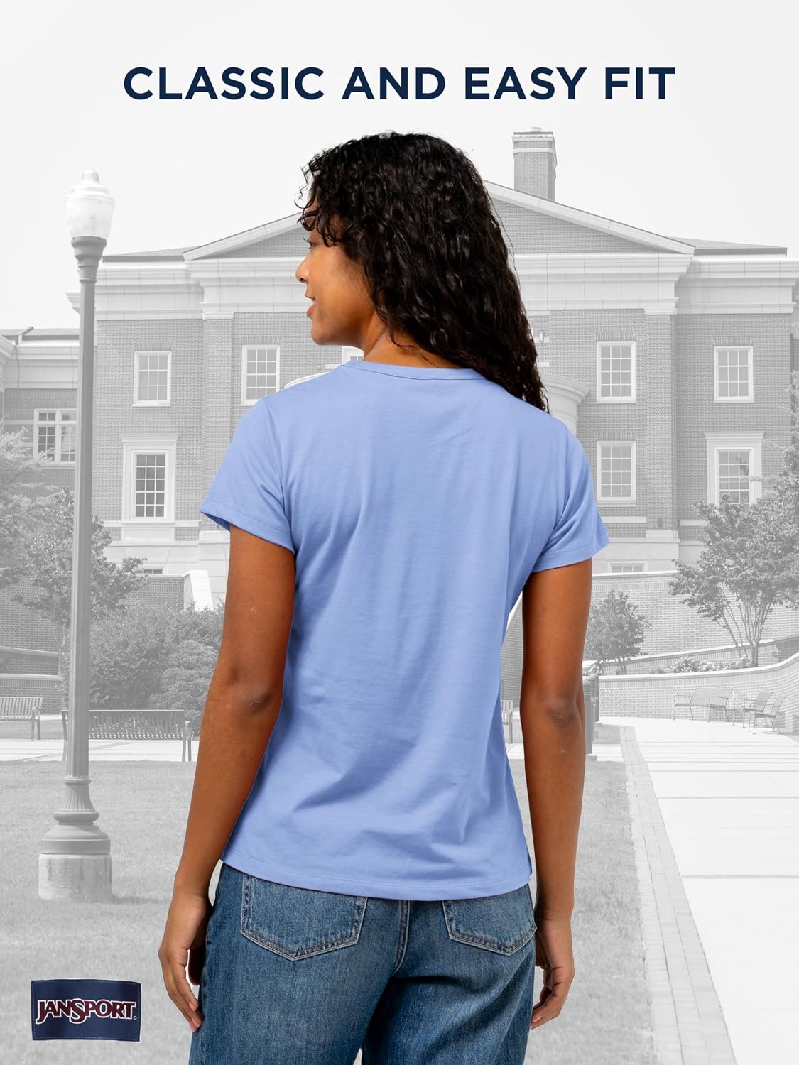 image:imageJanSport NCAA Officially Licensed Graduate Short Sleeve T Shirt for Women Soft amp Breathable CottonPolyester Blend Crewneck T Shirt with Graphic Detailing Everyday University Fan ApparelUCLA Bruins