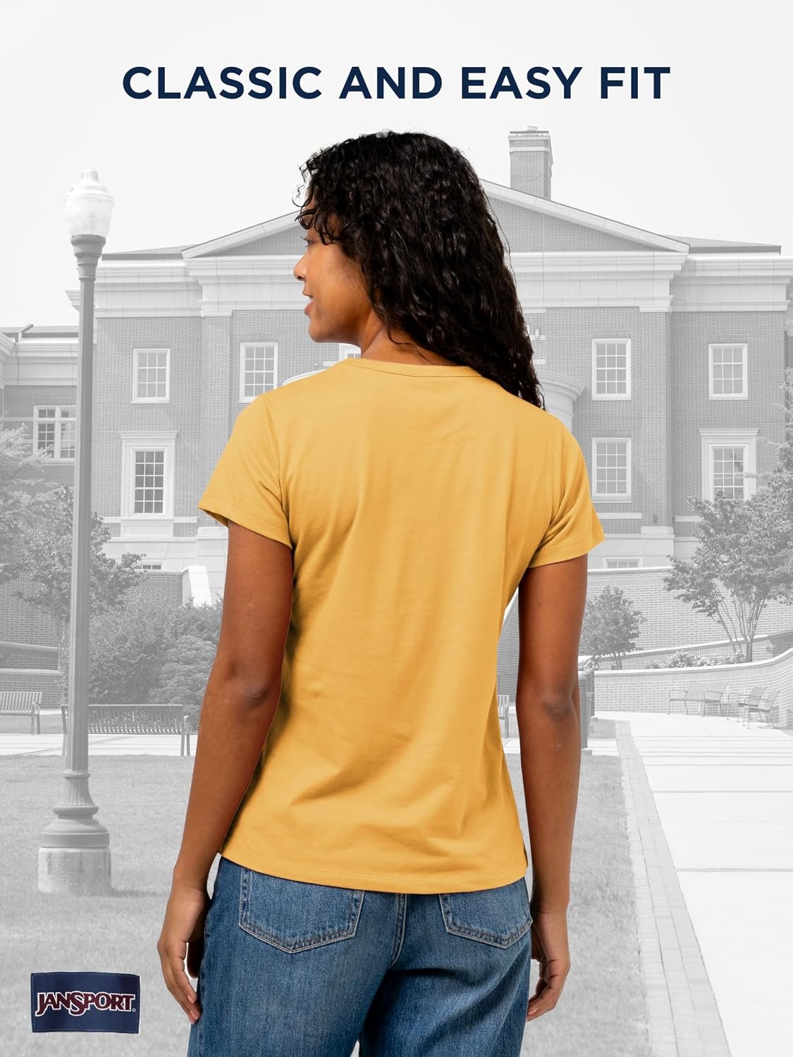 image:imageJanSport NCAA Officially Licensed Graduate Short Sleeve T Shirt for Women Soft amp Breathable CottonPolyester Blend Crewneck T Shirt with Graphic Detailing Everyday University Fan ApparelUSC Trojans