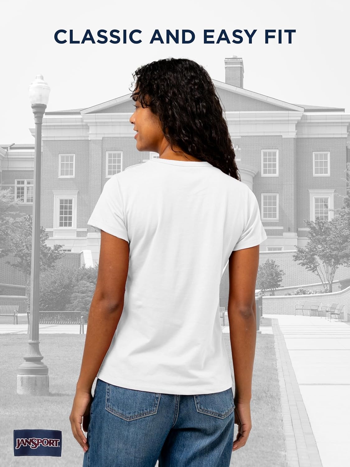 image:imageJanSport NCAA Officially Licensed Graduate Short Sleeve T Shirt for Women Soft amp Breathable CottonPolyester Blend Crewneck T Shirt with Graphic Detailing Everyday University Fan ApparelHouston Cougars