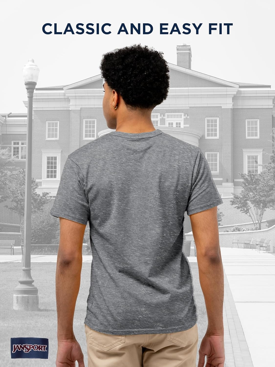 image:imageJanSport NCAA Officially Licensed Pregame Short Sleeve T Shirt for Men Soft amp Breathable Triblend Crewneck T ShirtWashington Huskies