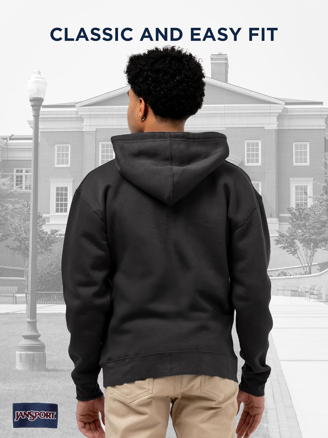 image:imageJanSport NCAA Officially Licensed Rival Full Zip Hoodie Long Sleeve Unisex Sweatshirt DoubleLayered Fleece HoodArkansas Razorbacks
