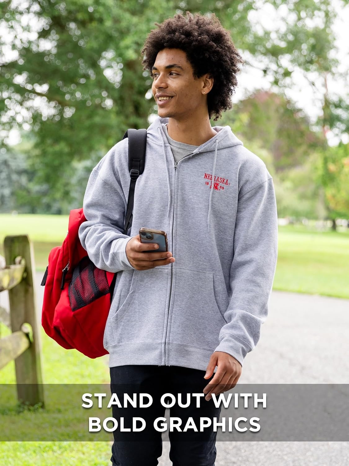 image:imageJanSport NCAA Officially Licensed Rival Full Zip Hoodie Long Sleeve Unisex Sweatshirt DoubleLayered Fleece HoodArkansas Razorbacks