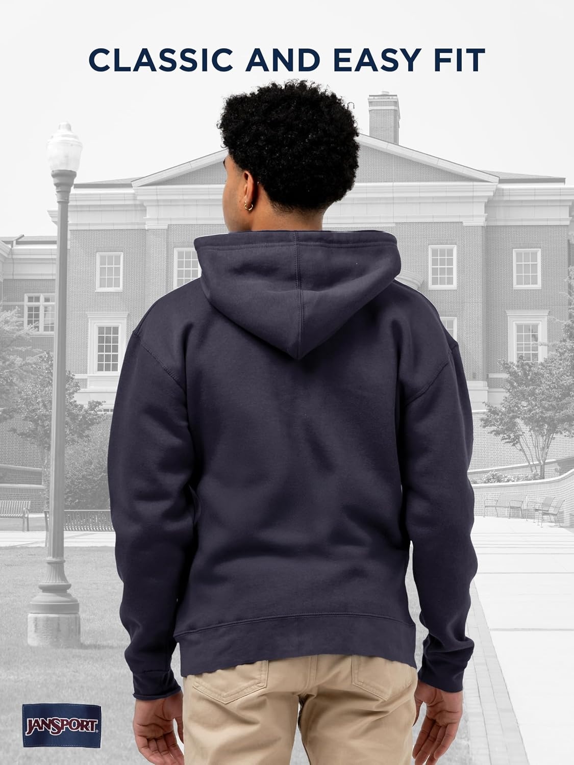 image:imageJanSport NCAA Officially Licensed Rival Full Zip Hoodie Long Sleeve Unisex Sweatshirt DoubleLayered Fleece HoodAuburn Tigers