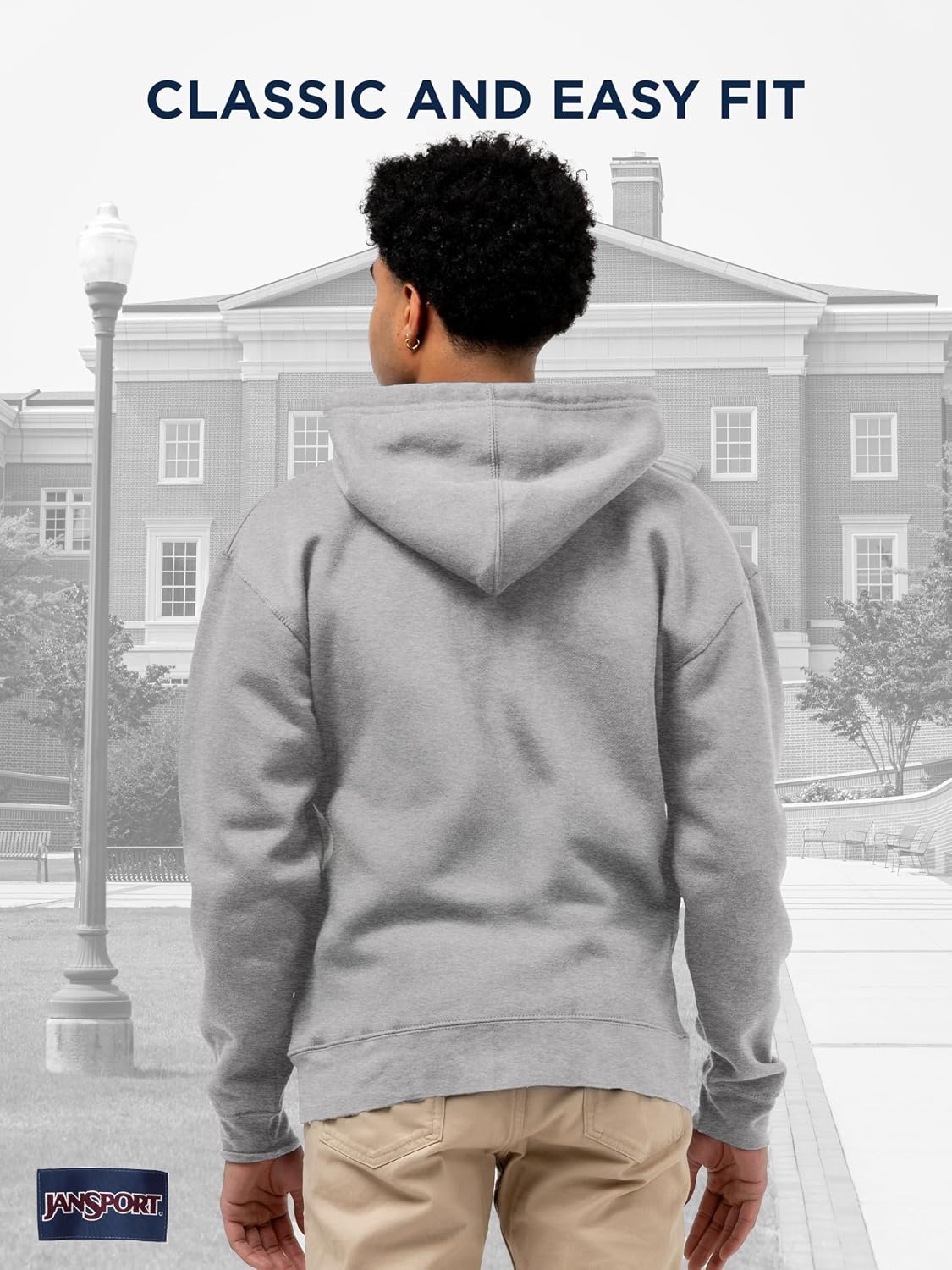 image:imageJanSport NCAA Officially Licensed Rival Full Zip Hoodie Long Sleeve Unisex Sweatshirt DoubleLayered Fleece HoodMichigan State Spartans