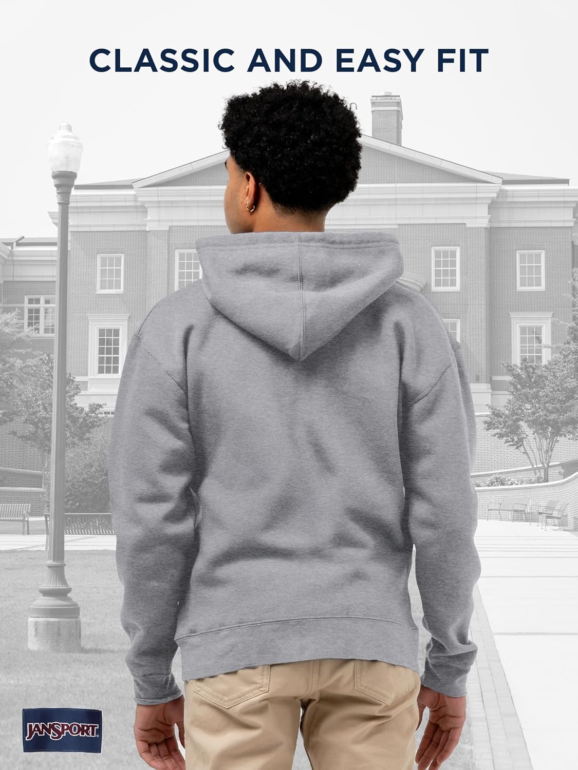 image:imageJanSport NCAA Officially Licensed Rival Full Zip Hoodie Long Sleeve Unisex Sweatshirt DoubleLayered Fleece HoodVirginia Tech Hokies