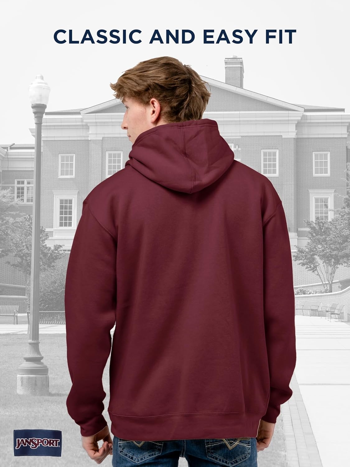 image:imageJanSport NCAA Officially Licensed Rival Hoodie Long Sleeve Unisex Sweatshirt CottonPolyester Blend DoubleLayered HoodArizona State Sun Devils