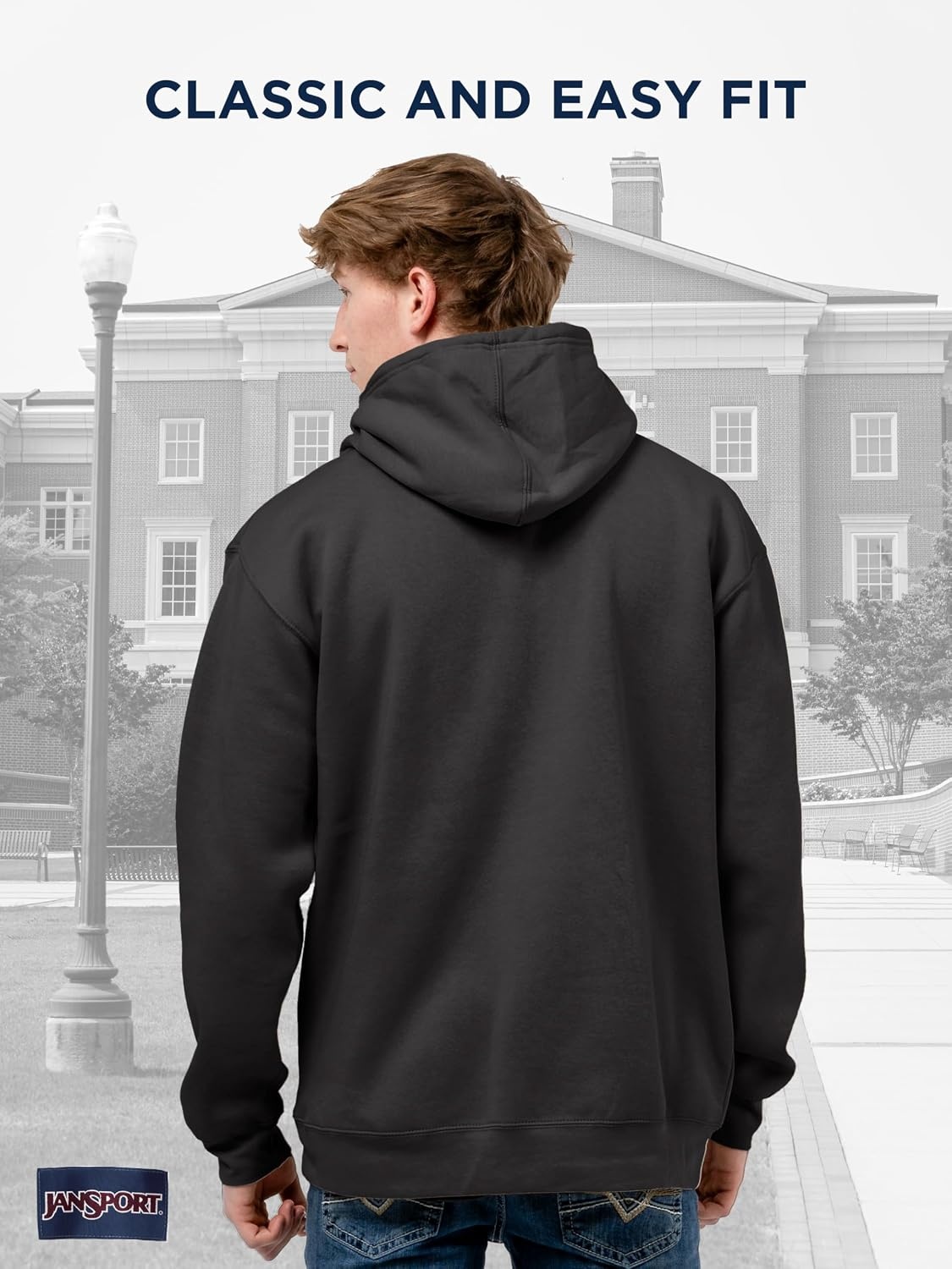 image:imageJanSport NCAA Officially Licensed Rival Hoodie Long Sleeve Unisex Sweatshirt CottonPolyester Blend DoubleLayered HoodColorado Buffaloes