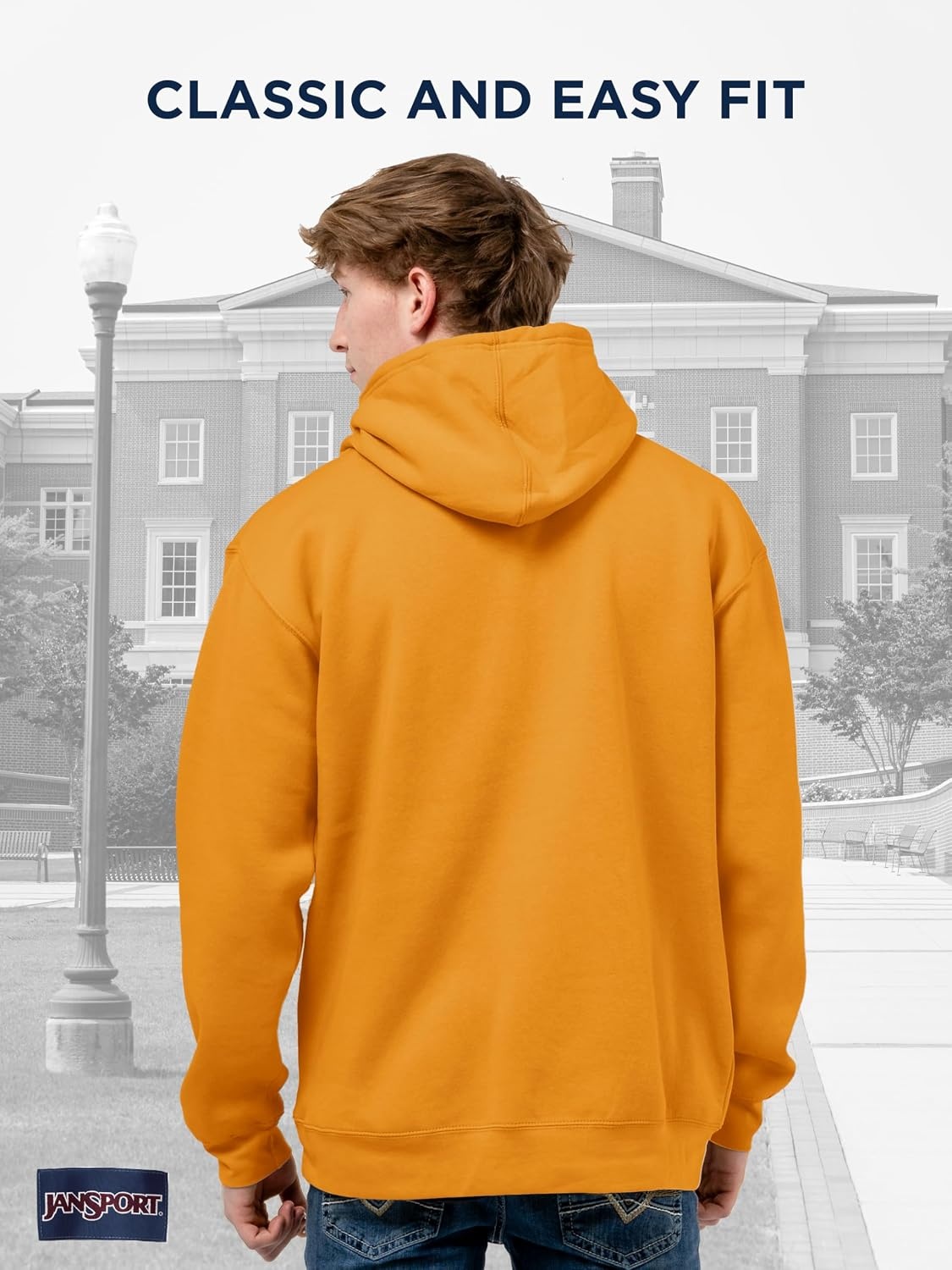 image:imageJanSport NCAA Officially Licensed Rival Hoodie Long Sleeve Unisex Sweatshirt CottonPolyester Blend DoubleLayered HoodIowa Hawkeyes