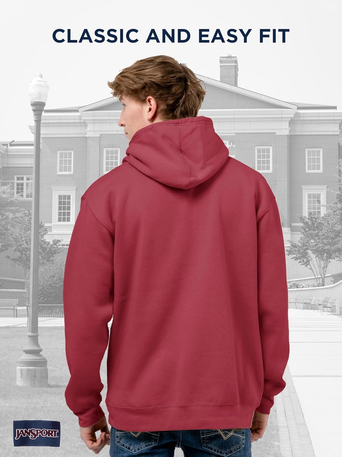 image:imageJanSport NCAA Officially Licensed Rival Hoodie Long Sleeve Unisex Sweatshirt CottonPolyester Blend DoubleLayered HoodIowa State Cyclones