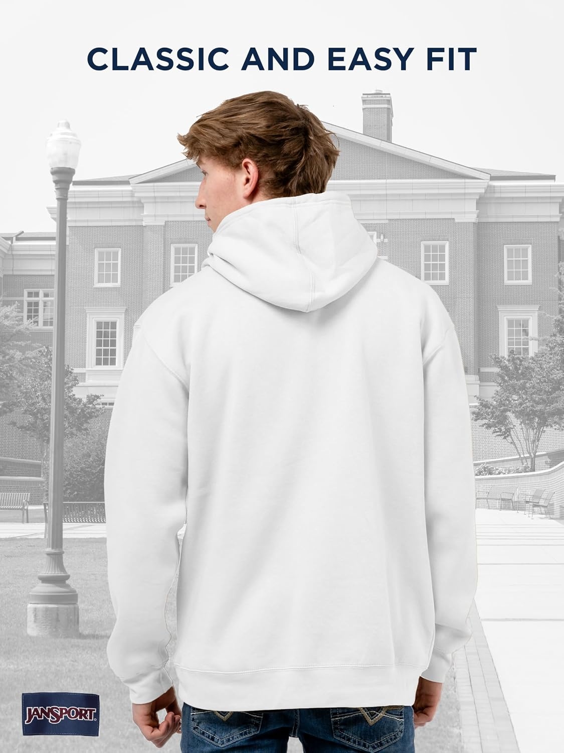 image:imageJanSport NCAA Officially Licensed Rival Hoodie Long Sleeve Unisex Sweatshirt CottonPolyester Blend DoubleLayered HoodUcla Bruins