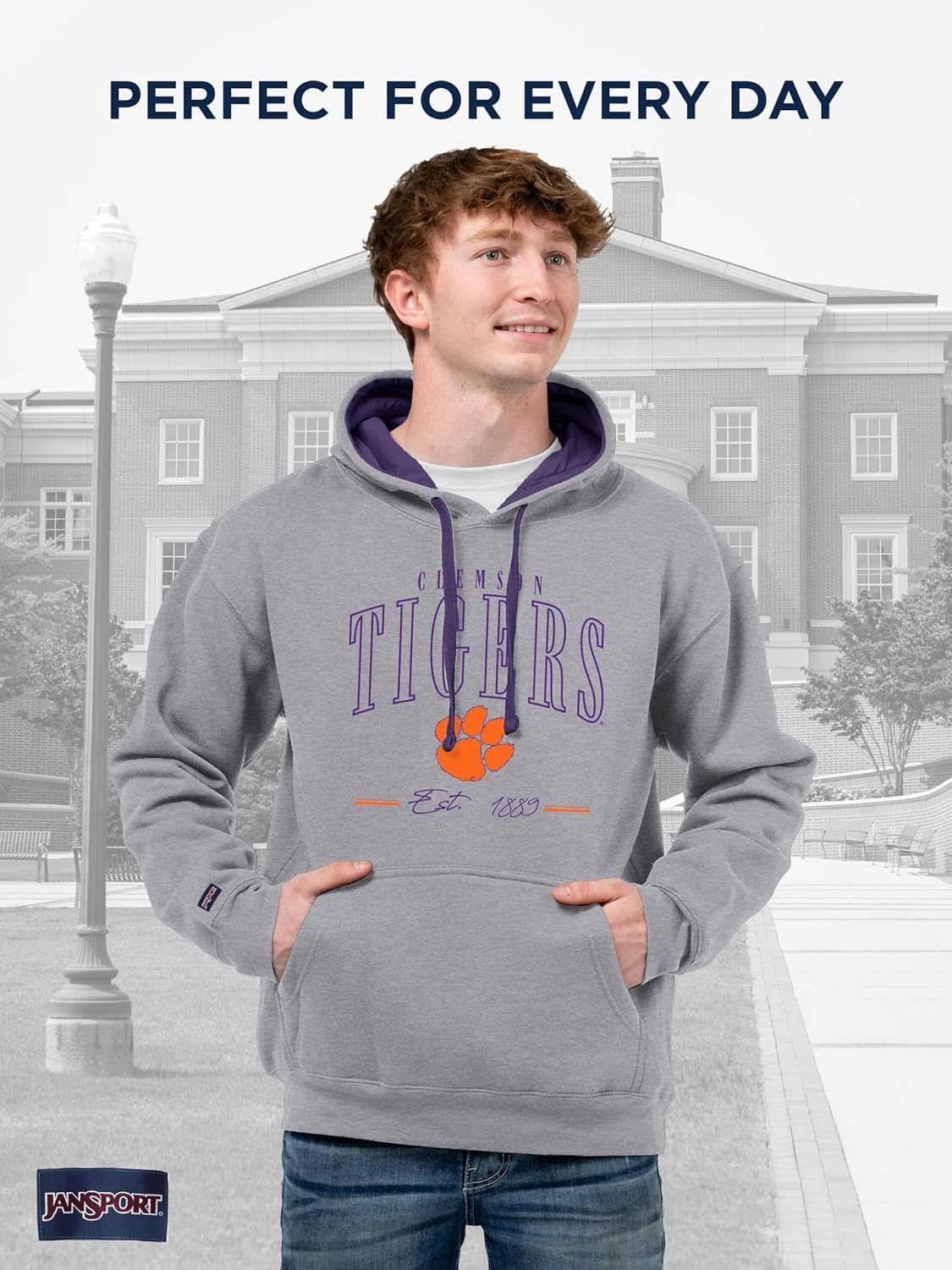 image:imageJanSport NCAA unisexadult Rival Colorblock HoodTeam Color