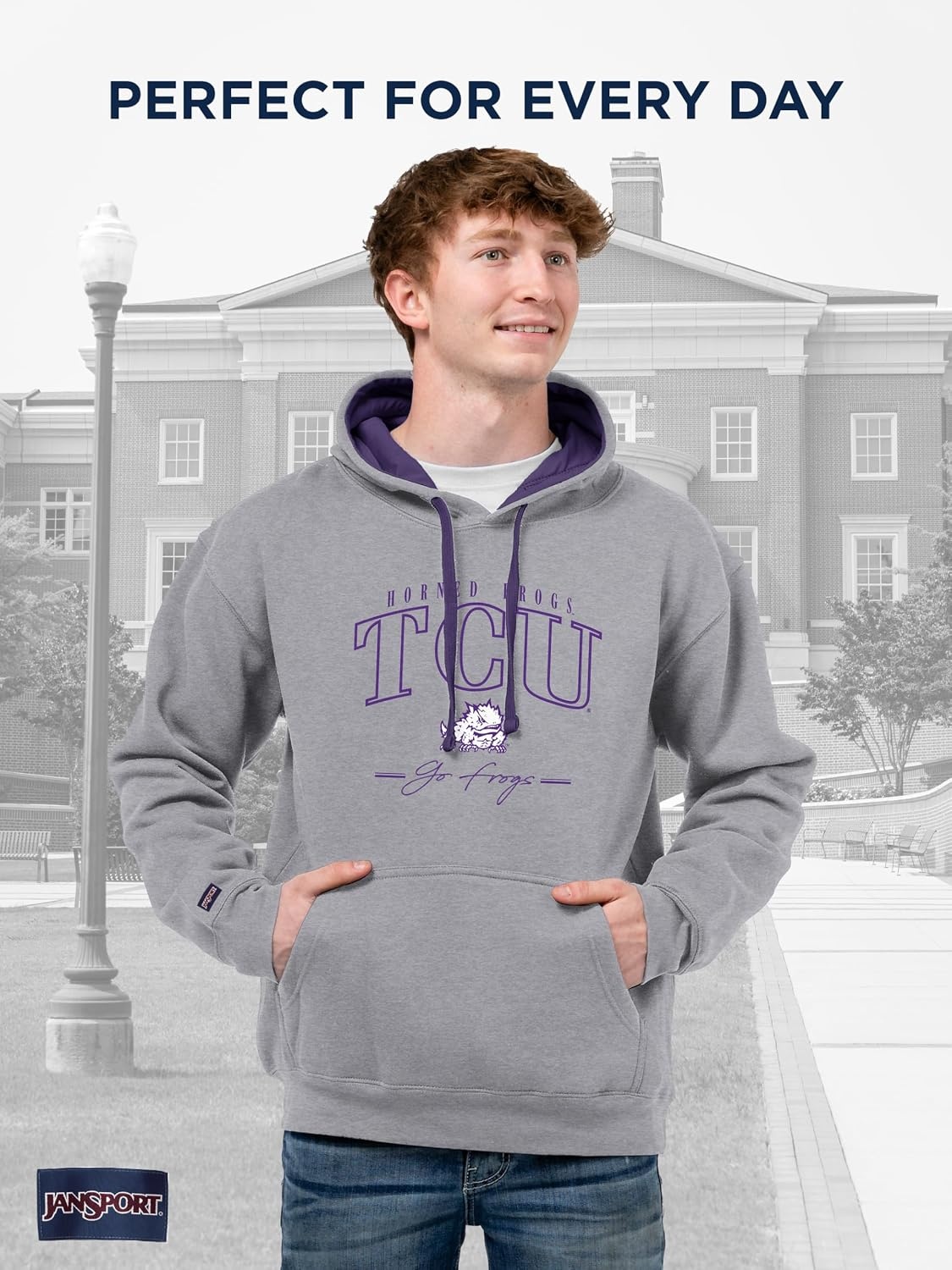image:imageJanSport NCAA unisexadult Rival Colorblock HoodTeam Color